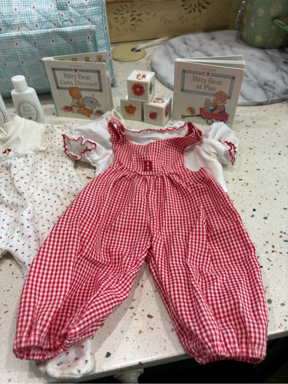 Vintage American Girl Bitty Baby Pleasant Company Diaper Bag Set - Picture 2 of 16
